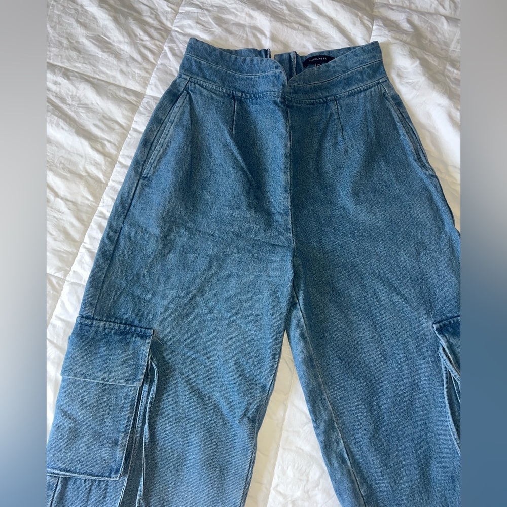 JLUXLABEL Jacinda denim utility pants - Picture 10 of 15